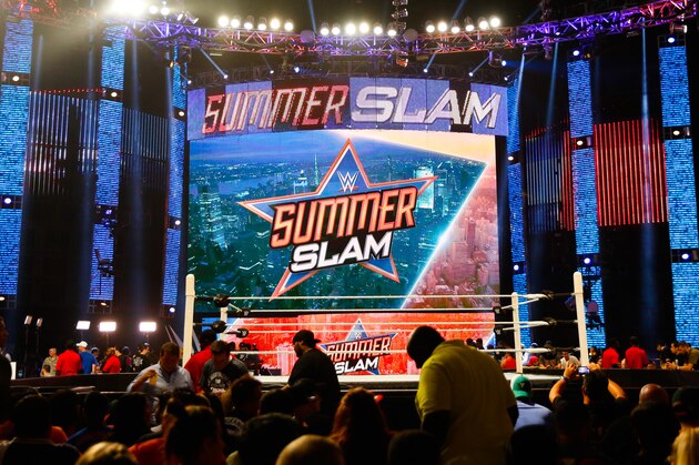 NEW YORK, NY - AUGUST 23:  General atmosphere at the WWE SummerSlam 2015 at Barclays Center of Brooklyn on August 23, 2015 in New York City.  (Photo by JP Yim/Getty Images)