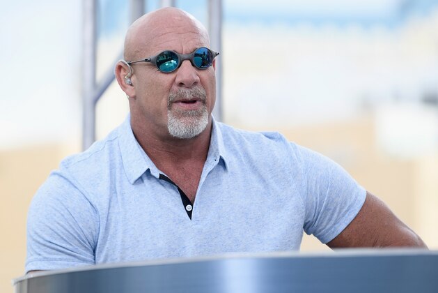 LAS VEGAS, NV - JULY 08:  Bill Goldberg speaks at the roundtable panel during HISTORY's Live Event 'Evel Live' at Omnia Nightclub at Caesars Palace on July 8, 2018 in Las Vegas, Nevada.  (Photo by Bryan Steffy/Getty Images for HISTORY)