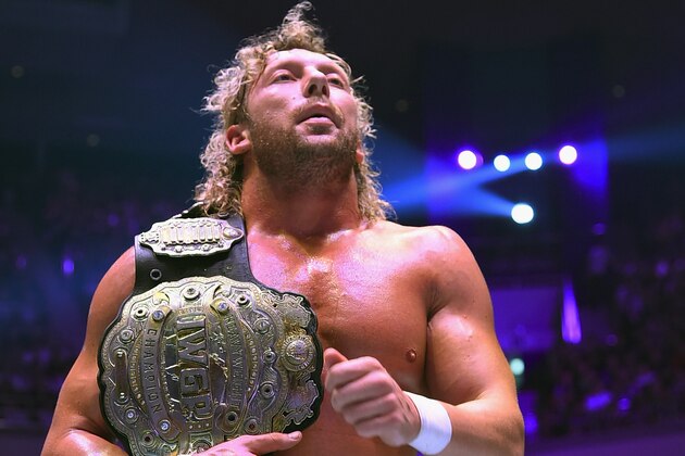 TOKYO, JAPAN - AUGUST 12:   Kenny Omega stands after the 6-man tag match during the New Japan Pro-Wrestling G1 Climax 28 at Nippon Budokan on August 12, 2018 in Tokyo, Japan.  (Photo by New Japan Pro-Wrestling/Getty Images)