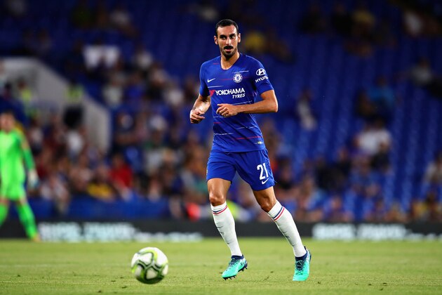 LONDON, ENGLAND - AUGUST 07:  Davide Zappacosta of Chelsea in action during the pre-season friendly match between Chelsea and Olympique Lyonnais at Stamford Bridge on August 7, 2018 in London, England.  (Photo by Chris Brunskill/Fantasista/Getty Images)