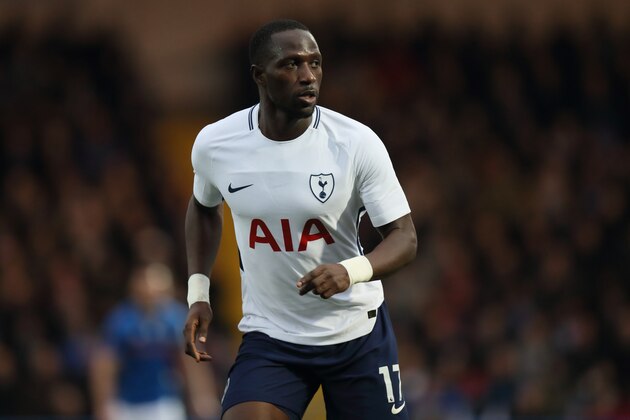 ROCHDALE, ENGLAND - FEBRUARY 18: Moussa Sissoko of Tottenham Hotspur during The Emirates FA Cup Fifth Round match between Rochdale and Tottenham Hotspur on February 18, 2018 in Rochdale, United Kingdom. (Photo by Matthew Ashton - AMA/Getty Images)
