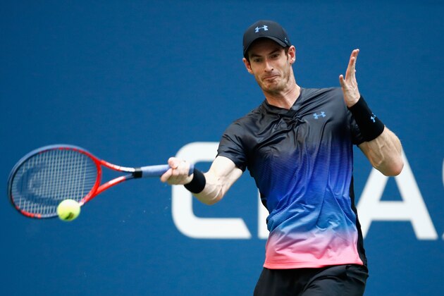 NEW YORK, NY - AUGUST 29:  Andy Murray of Great Britain returns the ball during his men's singles second round match against Fernando Verdasco of Spain on Day Three of the 2018 US Open at the USTA Billie Jean King National Tennis Center on August 29, 2018 in the Flushing neighborhood of the Queens borough of New York City.  (Photo by Julian Finney/Getty Images)