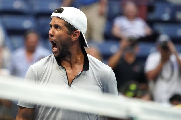 Fernando Verdasco of Spain celebrates victory over Andy Murray of Great Britain during Day 3 of the  2018 US Open Men's Singles match at the USTA Billie Jean King National Tennis Center in New York on August 29, 2018. (Photo by TIMOTHY A. CLARY / AFP)        (Photo credit should read TIMOTHY A. CLARY/AFP/Getty Images)
