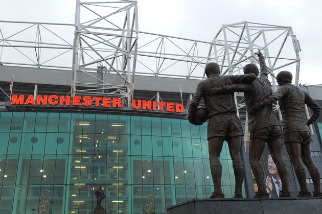 A picture shows a general view of Old Trafford stadium in Manchester, north-west England on December 10, 2011 which will be used as a venue for the football competition during the London 2012 Olympic Games. AFP PHOTO / ANDREW YATES  

 RESTRICTED TO EDITORIAL USE. No use with unauthorized audio, video, data, fixture lists, club/league logos or “live” services. Online in-match use limited to 45 images, no video emulation. No use in betting, games or single club/league/player publications.        (Photo credit should read ANDREW YATES/AFP/Getty Images)