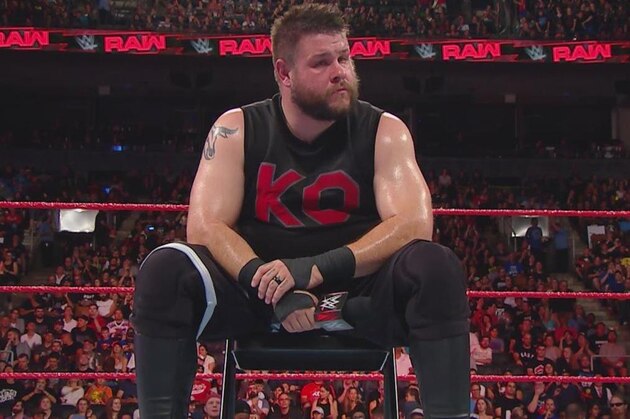 Kevin Owens seconds before he quit on Raw.