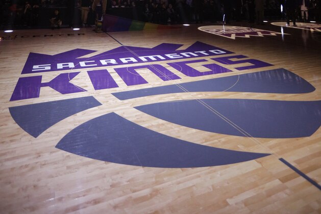 SACRAMENTO, CA - JANUARY 10: A shot of the Sacramento Kings logo on the court prior to the game between the Detroit Pistons and Sacramento Kings on January 10, 2017 at Golden 1 Center in Sacramento, California. NOTE TO USER: User expressly acknowledges and agrees that, by downloading and or using this photograph, User is consenting to the terms and conditions of the Getty Images Agreement. Mandatory Copyright Notice: Copyright 2017 NBAE (Photo by Rocky Widner/NBAE via Getty Images)