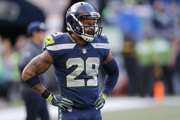 Seattle Seahawks free safety Earl Thomas stands on the field before an NFL football game against the Indianapolis Colts, Sunday, Oct. 1, 2017, in Seattle. (AP Photo/Stephen Brashear)
