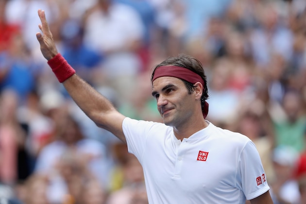 NEW YORK, NY - SEPTEMBER 01: Roger Federer of Switzerland celebrates after winning his men's singles third round match against Nick Kyrgios of Australia on Day Six of the 2018 US Open at the USTA Billie Jean King National Tennis Center on September 1, 2018 in the Flushing neighborhood of the Queens borough of New York City. (Photo by Matthew Stockman/Getty Images) NEW YORK, NY - SEPTEMBER 01: Roger Federer of Switzerland celebrates after winning his men's singles third round match against Nick Kyrgios of Australia on Day Six of the 2018 US Open at the USTA Billie Jean King National Tennis Center on September 1, 2018 in the Flushing neighborhood of the Queens borough of New York City. (Photo by Matthew Stockman/Getty Images)