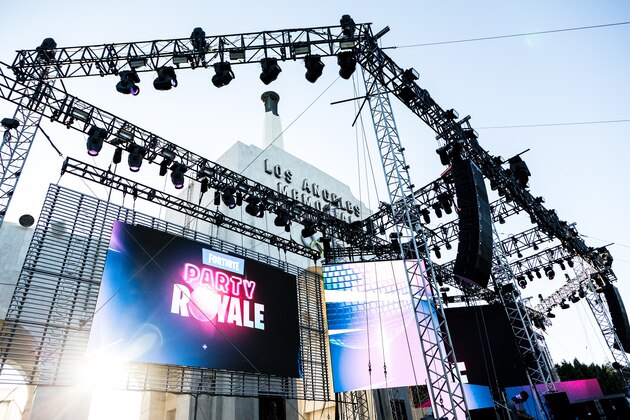 LOS ANGELES, CALIFORNIA - JUNE 12:  General atmosphere shot at the Epic Games Hosts Fortnite Party Royale on June 12, 2018 in Los Angeles, California.  (Photo by Greg Doherty/Getty Images)