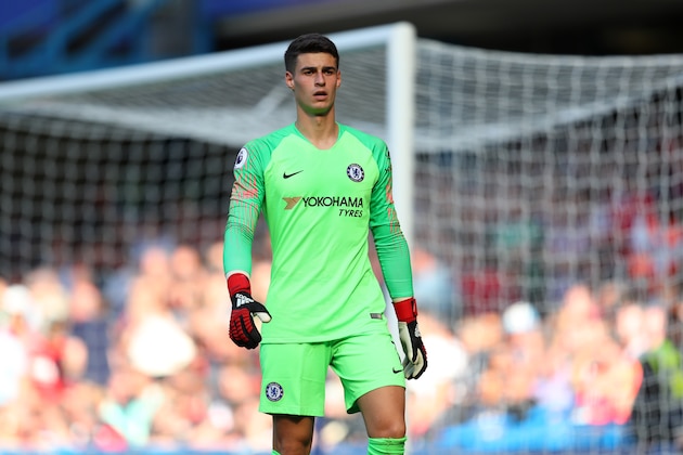 LONDON, ENGLAND - SEPTEMBER 01: Kepa Arrizabalaga of Chelsea during the Premier League match between Chelsea FC and AFC Bournemouth at Stamford Bridge on September 1, 2018 in London, United Kingdom. (Photo by Catherine Ivill/Getty Images) LONDON, ENGLAND - SEPTEMBER 01: Kepa Arrizabalaga of Chelsea during the Premier League match between Chelsea FC and AFC Bournemouth at Stamford Bridge on September 1, 2018 in London, United Kingdom. (Photo by Catherine Ivill/Getty Images)