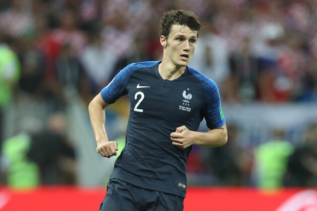 MOSCOW, RUSSIA - JULY 15: Benjamin Pavard of France is seen during the 2018 FIFA World Cup Russia Final between France and Croatia at Luzhniki Stadium on July 15, 2018 in Moscow, Russia. (Photo by Ian MacNicol/Getty Images)