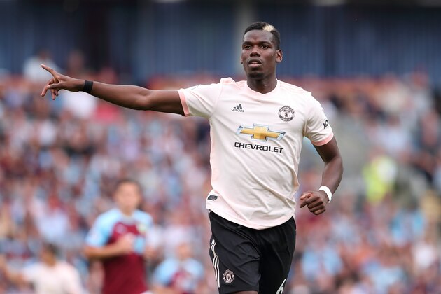 BURNLEY, ENGLAND - SEPTEMBER 02: Paul Pogba of Manchester United during the Premier League match between Burnley FC and Manchester United at Turf Moor on September 2, 2018 in Burnley, United Kingdom. (Photo by James Williamson - AMA/Getty Images)