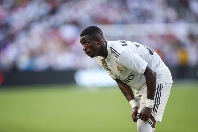 LANDOVER, MD - AUGUST 04: Vinicius Junior of Real Madrid during the International Champions Cup 2018 future between Real Madrid v Juventus at FedExField on August 4, 2018 in Landover, Maryland. (Photo by Robbie Jay Barratt - AMA/Getty Images)