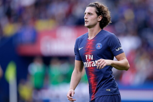 PARIS, FRANCE - AUGUST 25: Adrien Rabiot of Paris Saint Germain  during the French League 1  match between Paris Saint Germain v Angers at the Parc des Princes on August 25, 2018 in Paris France (Photo by Jeroen Meuwsen/Soccrates/Getty Images)