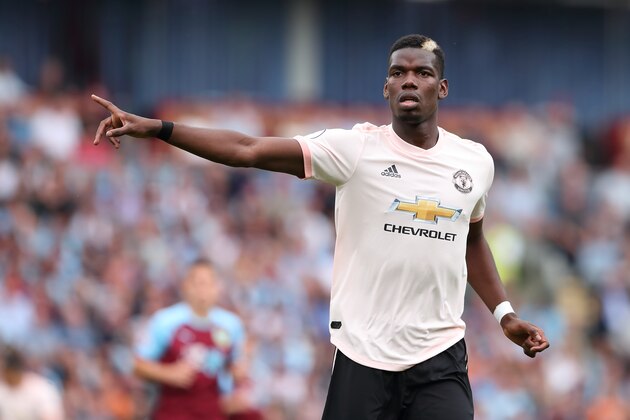 BURNLEY, ENGLAND - SEPTEMBER 02: Paul Pogba of Manchester United during the Premier League match between Burnley FC and Manchester United at Turf Moor on September 2, 2018 in Burnley, United Kingdom. (Photo by James Williamson - AMA/Getty Images)