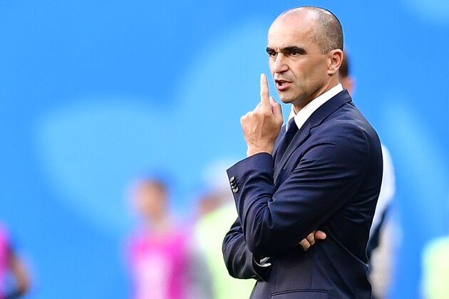 Belgium's coach Roberto Martinez reacts on the sideline during their Russia 2018 World Cup play-off for third place football match between Belgium and England at the Saint Petersburg Stadium in Saint Petersburg on July 14, 2018. (Photo by Giuseppe CACACE / AFP) / RESTRICTED TO EDITORIAL USE - NO MOBILE PUSH ALERTS/DOWNLOADS        (Photo credit should read GIUSEPPE CACACE/AFP/Getty Images)