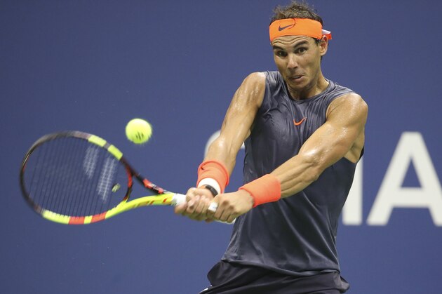 NEW YORK, NY - SEPTEMBER 4: Rafael Nadal of Spain during day 9 of the 2018 US Open at Arthur Ashe Stadium of USTA Billie Jean King National Tennis Center on September 4, 2018 in Flushing Meadows, Queens, New York City. (Photo by Jean Catuffe/Getty Images)