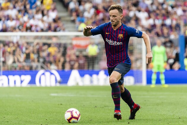 BARCELONA, SPAIN - SEPTEMBER 02: Ivan Rakitic of FC Barcelona in action during the La Liga 2018-19 match between FC Barcelona and SD Huesca at Camp Nou on 02 September 2018 in Barcelona, Spain. (Photo by Power Sport Images/Getty Images)