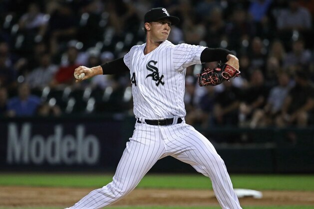 CHICAGO, IL - SEPTEMBER 05:  Starting pitcher Michael Kopech #34 of the Chicago White Sox delivers the ball against the Detroit Tigers at Guaranteed Rate Field on September 5, 2018 in Chicago, Illinois.  (Photo by Jonathan Daniel/Getty Images)