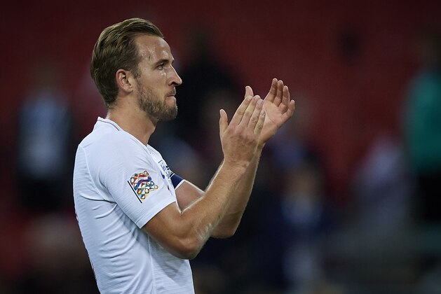 LONDON, ENGLAND - SEPTEMBER 08:  Harry Kane of England at the end of the UEFA Nations League A group four match between England and Spain at Wembley Stadium on September 8, 2018 in London, United Kingdom.  (Photo by Quality Sport Images/Getty Images)