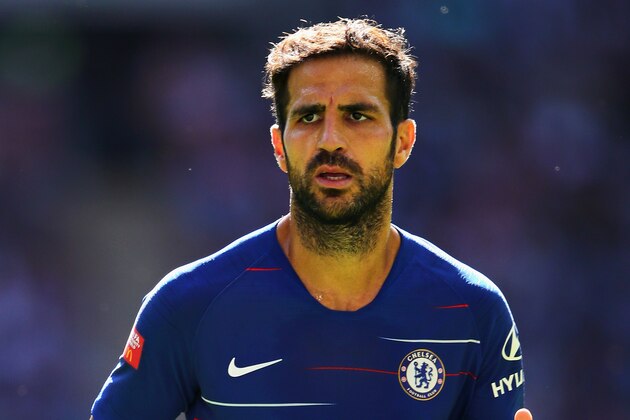 LONDON, ENGLAND - AUGUST 05: Cesc Fabregas of Chelsea in action during the FA Community Shield match between Manchester City and Chelsea at Wembley Stadium on August 5, 2018 in London, England.  (Photo by Chris Brunskill/Fantasista/Getty Images)