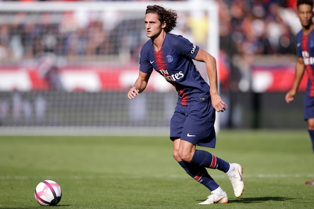 PARIS, FRANCE - AUGUST 25: Adrien Rabiot of Paris Saint Germain  during the French League 1  match between Paris Saint Germain v Angers at the Parc des Princes on August 25, 2018 in Paris France (Photo by Jeroen Meuwsen/Soccrates/Getty Images)