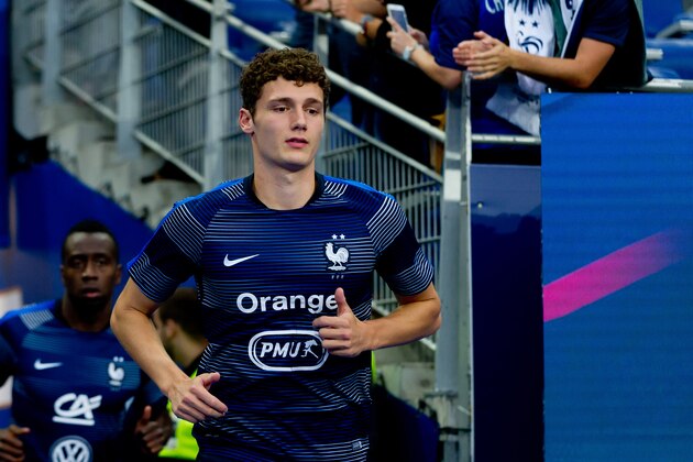 PARIS, FRANCE - SEPTEMBER 09: Benjamin Pavard of France looks on during the UEFA Nations League A group one match between France and Netherlands at Stade de France on September 9, 2018 in Paris, France. (Photo by TF-Images/Getty Images)
