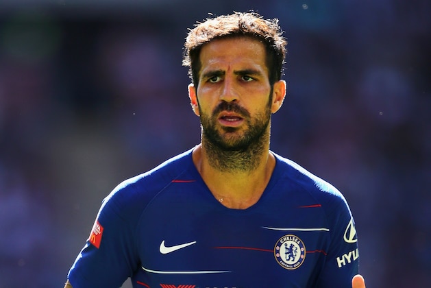 LONDON, ENGLAND - AUGUST 05: Cesc Fabregas of Chelsea in action during the FA Community Shield match between Manchester City and Chelsea at Wembley Stadium on August 5, 2018 in London, England.  (Photo by Chris Brunskill/Fantasista/Getty Images)