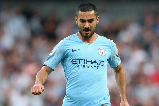 MANCHESTER, ENGLAND - SEPTEMBER 01:  Ilkay Gundogan of Manchester City during the Premier League match between Manchester City and Newcastle United at Etihad Stadium on September 1, 2018 in Manchester, United Kingdom.  (Photo by Alex Livesey/Getty Images)