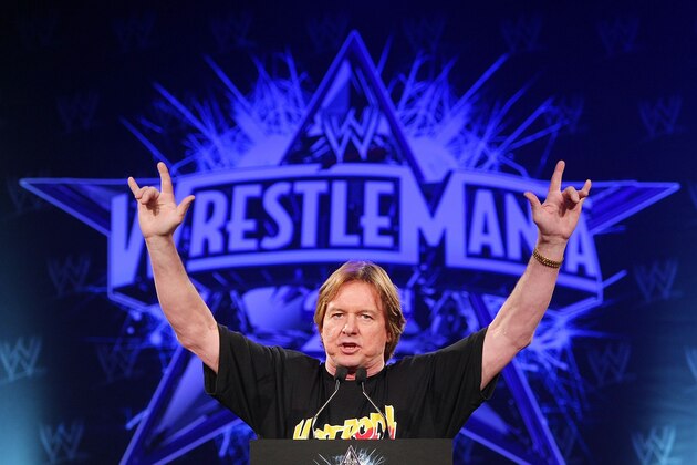 NEW YORK - MARCH 31:  'Rowdy' Roddy Piper attends the WrestleMania 25th anniversary press conference at the Hard Rock Cafï¿½ on March 31, 2009 in New York City.  (Photo by Andrew H. Walker/Getty Images)