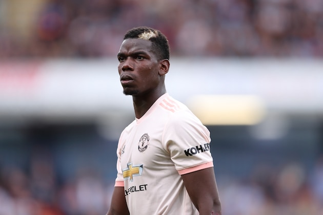 BURNLEY, ENGLAND - SEPTEMBER 02: Paul Pogba of Manchester United during the Premier League match between Burnley FC and Manchester United at Turf Moor on September 2, 2018 in Burnley, United Kingdom. (Photo by James Williamson - AMA/Getty Images)