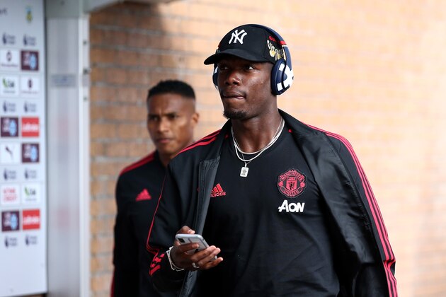 BURNLEY, ENGLAND - SEPTEMBER 02:  Paul Pogba of Manchester United arrives prior to the Premier League match between Burnley FC and Manchester United at Turf Moor on September 2, 2018 in Burnley, United Kingdom.  (Photo by Jan Kruger/Getty Images)