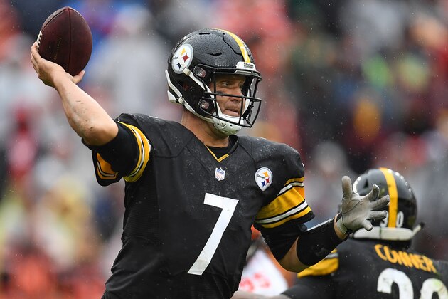 CLEVELAND, OH - SEPTEMBER 09:  Ben Roethlisberger #7 of the Pittsburgh Steelers throws a pass during the fourth quarter against the Cleveland Browns at FirstEnergy Stadium on September 9, 2018 in Cleveland, Ohio. (Photo by Jason Miller/Getty Images)