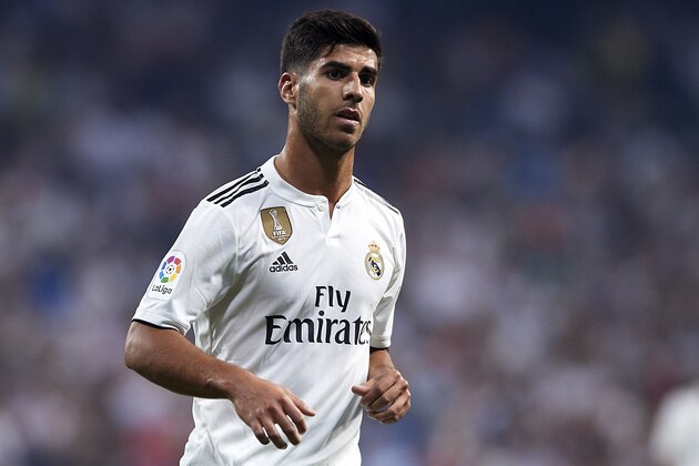 MADRID, SPAIN - SEPTEMBER 01:  Marco Asensio of Real Madrid looks on during the La Liga match between Real Madrid CF and CD Leganes at Estadio Santiago Bernabeu on September 1, 2018 in Madrid, Spain.  (Photo by Quality Sport Images/Getty Images)