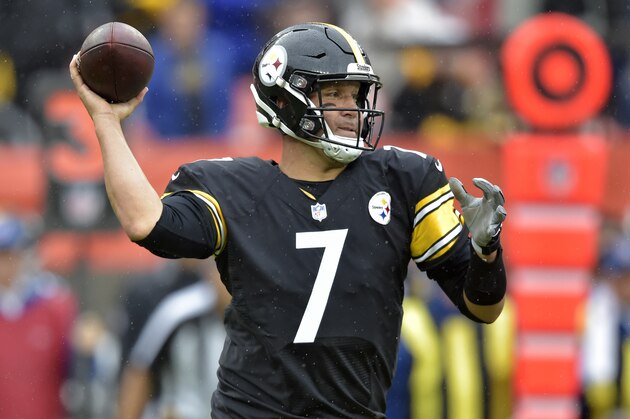 Pittsburgh Steelers quarterback Ben Roethlisberger throws during the first half of an NFL football game against the Cleveland Browns, Sunday, Sept. 9, 2018, in Cleveland. (AP Photo/David Richard)