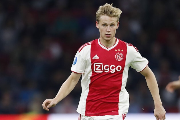 Frenkie de Jong of Ajax during the Dutch Eredivisie match between Ajax Amsterdam and FC Groningen at the Johan Cruijff Arena on September 15, 2018 in Amsterdam, The Netherlands(Photo by VI Images via Getty Images)
