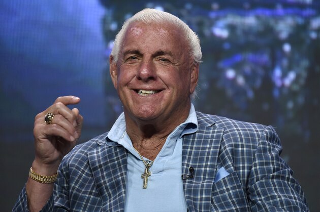Retired professional wrestler Rick Flair, the subject of the documentary
