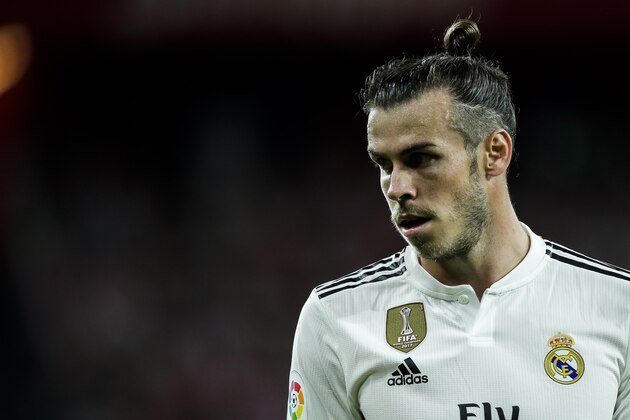 BILBAO, SPAIN - SEPTEMBER 15: Gareth Bale of Real Madrid CF  during the La Liga Santander  match between Athletic de Bilbao v Real Madrid at the Estadio San Mames on September 15, 2018 in Bilbao Spain (Photo by David S. Bustamante/Soccrates/Getty Images)
