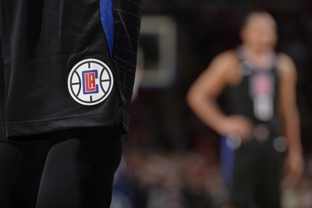 PHILADELPHIA,PA - FEBRUARY 10: A generic basketball photo of the LA Clippers shorts during the game against the Philadelphia 76ers at Wells Fargo Center on February 10, 2018 in Philadelphia, Pennsylvania NOTE TO USER: User expressly acknowledges and agrees that, by downloading and/or using this Photograph, user is consenting to the terms and conditions of the Getty Images License Agreement. Mandatory Copyright Notice: Copyright 2018 NBAE (Photo by David Dow/NBAE via Getty Images)