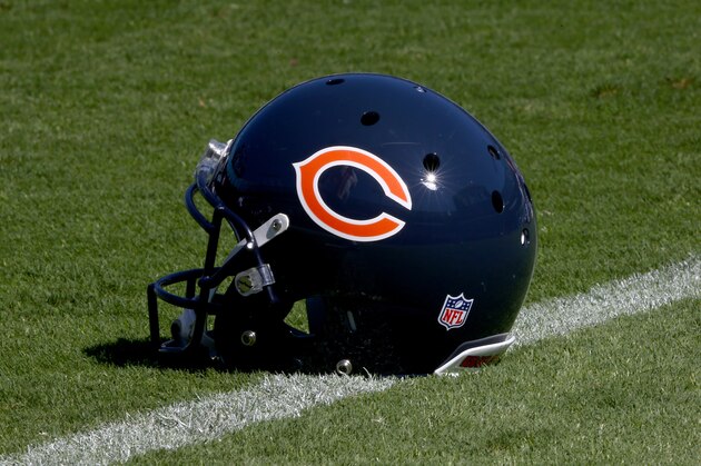 CHARLOTTE, NC - OCTOBER 05:  General view of a helmet of the Chicago Bears at Bank of America Stadium on October 5, 2014 in Charlotte, North Carolina.  (Photo by Streeter Lecka/Getty Images)