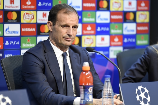 Juventus' Italian coach Massimiliano Allegri holds a press conference at the Mestalla stadium in Valencia on September 18, 2018 on the eve of the UEFA Champions League football match between Valencia CF and Juventus. (Photo by JOSE JORDAN / AFP)        (Photo credit should read JOSE JORDAN/AFP/Getty Images)