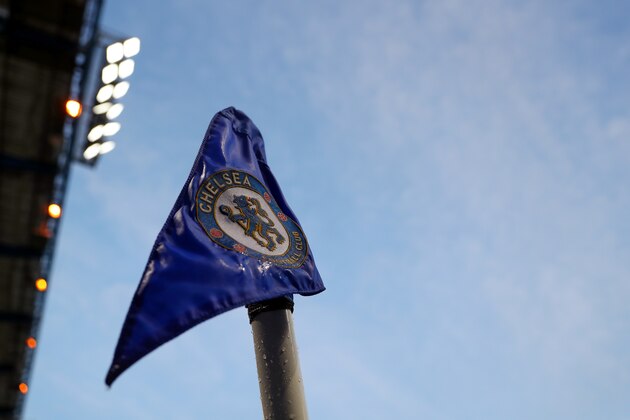 LONDON, ENGLAND - FEBRUARY 16: General view of the Chelsea corner flag during The Emirates FA Cup Fifth Round match between Chelsea and Hull City at Stamford Bridge on February 16, 2018 in London, England. (Photo by Catherine Ivill/Getty Images)