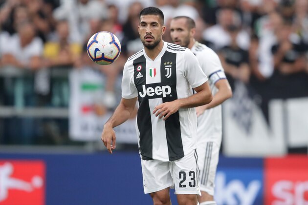 TURIN, ITALY - AUGUST 25: Emre Can of Juventus during the Italian Serie A   match between Juventus v Lazio at the Allianz Stadium on August 25, 2018 in Turin Italy (Photo by Laurens Lindhout/Soccrates/Getty Images)