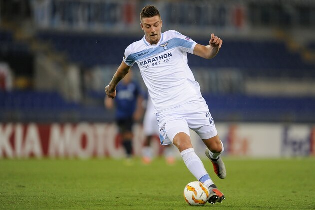 ROME, ITALY - SEPTEMBER 20:  Sergej Milinkovic Savic of SS Lazio in action during the UEFA Europa League Group H match between SS Lazio and Apollon Limassol at Stadio Olimpico on September 20, 2018 in Rome, Italy.  (Photo by Marco Rosi/Getty Images)