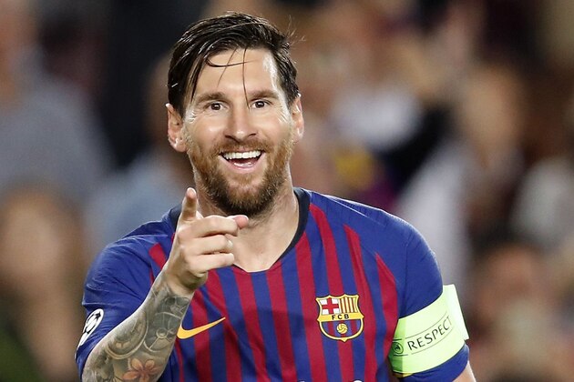 Lionel Messi of FC Barcelona during the UEFA Champions League group B match between FC Barcelona and PSV Eindhoven at the Camp Nou stadium on September 18, 2018 in Barcelona, Spain.(Photo by VI Images via Getty Images)