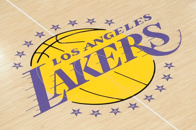 LOS ANGELES, CA - NOVEMBER 2:  A view of the Los Angeles Lakers logo before a game against the Los Angeles Clippers at Staples Center on November 2, 2012 in Los Angeles, California. NOTE TO USER: User expressly acknowledges and agrees that, by downloading and/or using this Photograph, user is consenting to the terms and conditions of the Getty Images License Agreement. Mandatory Copyright Notice: Copyright 2012 NBAE (Photo by Noah Graham/NBAE via Getty Images)