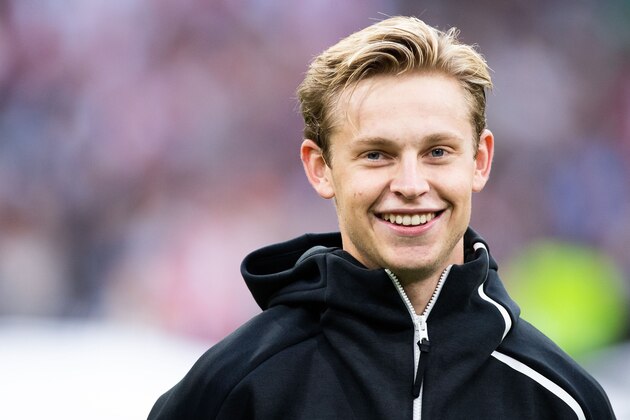 Frenkie de Jong of Ajax during the UEFA Champions League group E match between Ajax Amsterdam and AEK FC at the Johan Cruijff Arena on September 19, 2018 in Amsterdam, The Netherlands(Photo by VI Images via Getty Images)