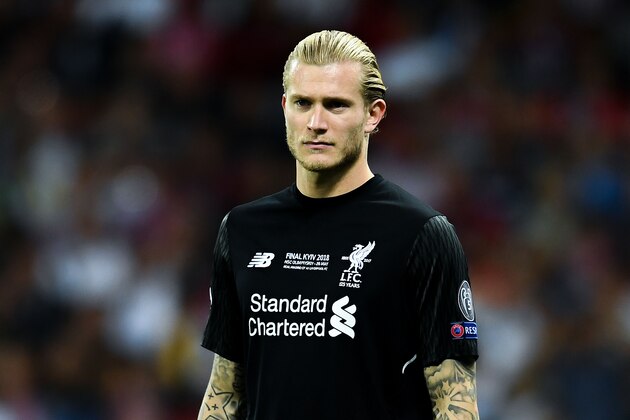 KIEV, UKRAINE - MAY 26:  Loris Karius of Liverpool looks on during the UEFA Champions League final between Real Madrid and Liverpool on May 26, 2018 in Kiev, Ukraine.  (Photo by David Ramos/Getty Images)