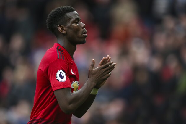 MANCHESTER, ENGLAND - SEPTEMBER 22: Paul Pogba of Manchester United during the Premier League match between Manchester United and Wolverhampton Wanderers at Old Trafford on September 22, 2018 in Manchester, United Kingdom. (Photo by James Baylis - AMA/Getty Images)