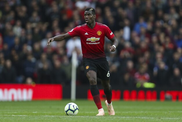 MANCHESTER, ENGLAND - SEPTEMBER 22: Paul Pogba of Manchester United during the Premier League match between Manchester United and Wolverhampton Wanderers at Old Trafford on September 22, 2018 in Manchester, United Kingdom. (Photo by James Baylis - AMA/Getty Images)